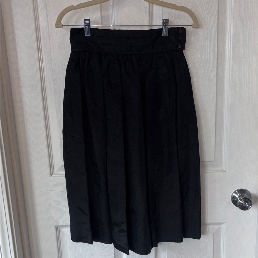 Vintage Black A-Line Women's Skirt